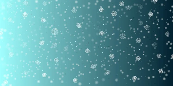 落下の雪の背景 降雪の休日風景 ベクトルの図 冬の空に雪が降る Eps — ストックベクタ