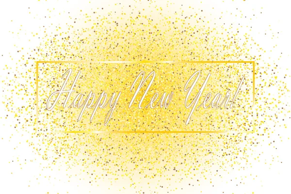 Happy New Year Background Greeting Card Design Template Vector Illustration — Stock Vector