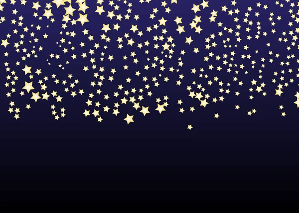 Vector Estrella Oro Patrón Confeti Brillante Caen Estrellas Doradas Fondo — Vector de stock