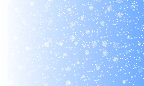 Падение Снежного Фона Праздничный Пейзаж Снегом Векторная Иллюстрация Зимнее Снежное — стоковый вектор