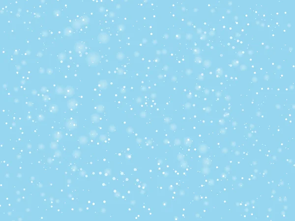 Falling Snow Background Holiday Landscape Snowfall Vector Illustration Winter Snowing — Stock Vector