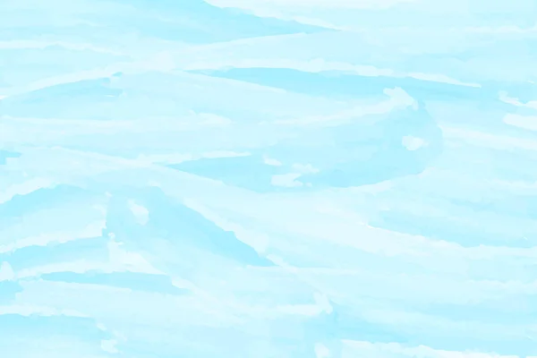 Синій Акварельний Абстрактний Фон Хмари Небо Морські Хвилі Кольоровий Візерунок — стоковий вектор