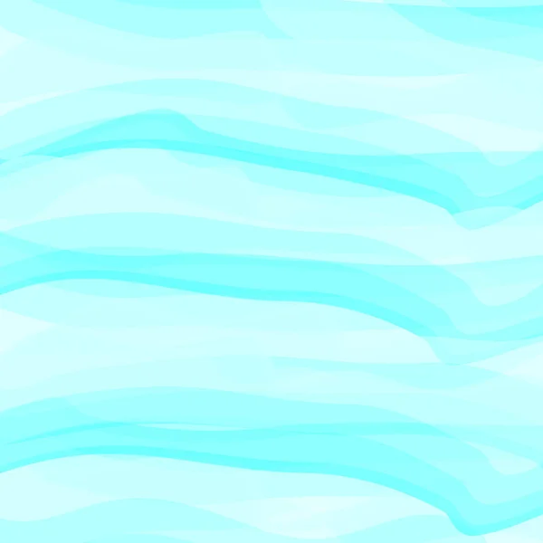 Azul Aquarela Fundo Abstrato Nuvens Céu Ondas Mar Padrão Cores — Vetor de Stock