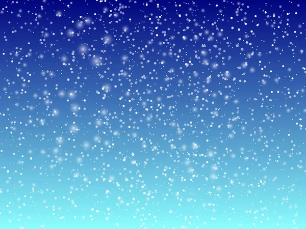 Cae Fondo Nieve Paisaje Vacaciones Con Nevadas Ilustración Vectorial Cielo — Vector de stock