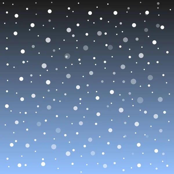 Falling Snow Background Holiday Landscape Snowfall Vector Illustration Winter Snowing — Stock Vector