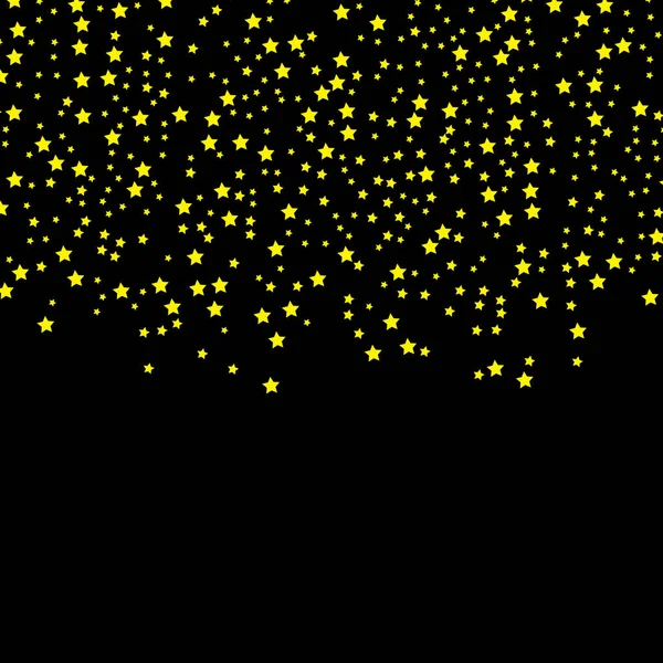 Gold Star Vector Modèle Confettis Brillants Des Étoiles Dorées Tombantes — Image vectorielle