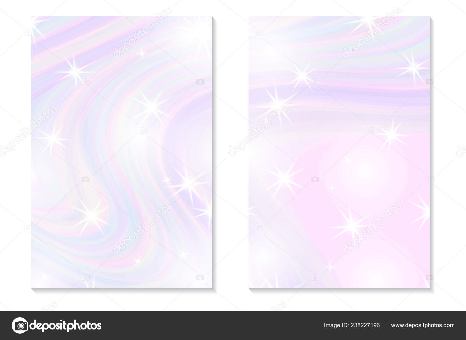 Unicorn Rainbow Background Holographic Sky Pastel Color Bright