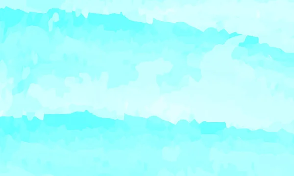 Blå Vattenfärg Abstrakt Bakgrund Moln Sky Havsvågor Färgmönster Vektorillustration — Stock vektor