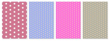 Polka dot tasarlamak vektör. Bebek arka plan.