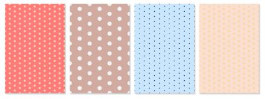 Polka dot tasarlamak vektör. Bebek arka plan.