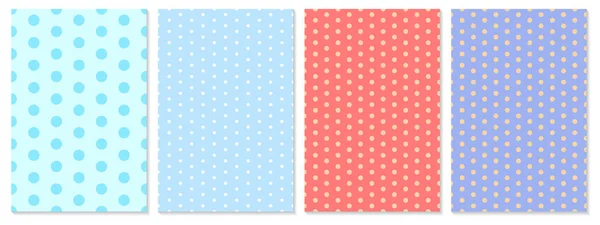 Polka dot pattern vector. Baby background. — Stock Vector