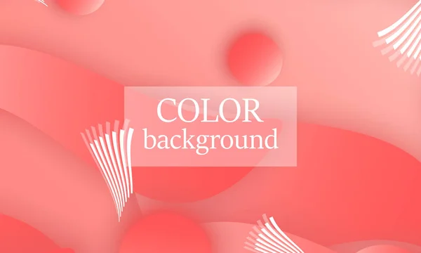 Fondo abstracto de color coral. Vector . — Vector de stock