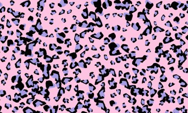 Pembe leopar baskı tasarımı. Hayvan deri desen.