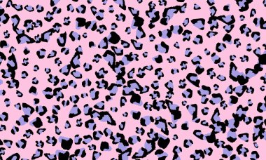 Pembe leopar baskı tasarımı. Hayvan deri desen.