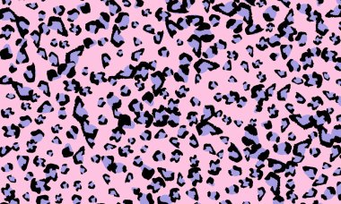 Pembe leopar baskı tasarımı. Hayvan deri desen.