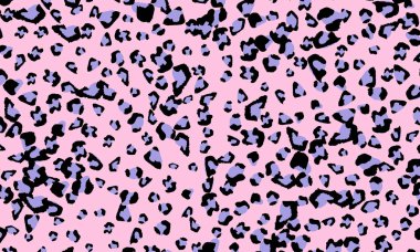 Pembe leopar baskı tasarımı. Hayvan deri desen.