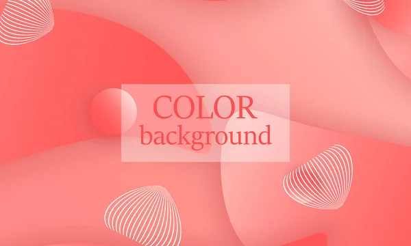 Fondo abstracto de color coral. Vector . — Vector de stock