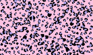 Pembe leopar baskı tasarımı. Hayvan deri desen.