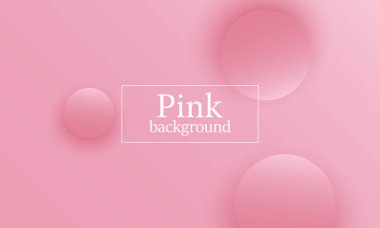 Pembe arka plan. 3D tasarım.