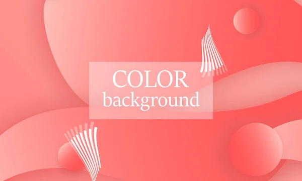 Fondo abstracto de color coral. Vector . — Vector de stock