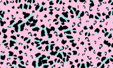 Leopar baskı tasarımı. Hayvan deri desen.