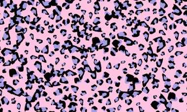 Pembe leopar baskı tasarımı. Hayvan deri desen.