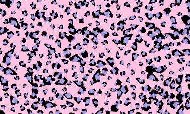Pembe leopar baskı tasarımı. Hayvan deri desen.
