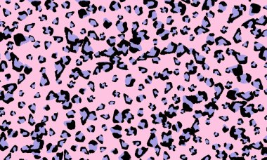 Pembe leopar baskı tasarımı. Hayvan deri desen.