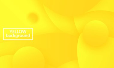 Sarı arka plan. 3B tasarım.