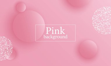 Pembe arka plan. 3D tasarım.