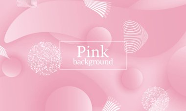 Pembe arka plan. 3D tasarım.