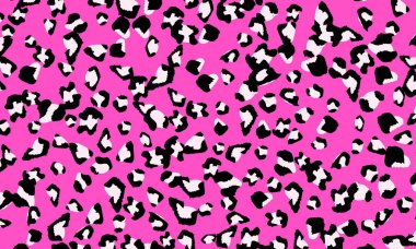 Pembe leopar baskı tasarımı. Hayvan deri desen.