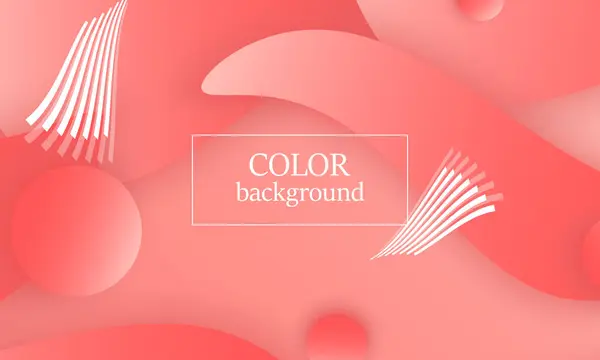 Fondo abstracto de color coral. Vector . — Vector de stock