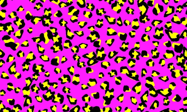 Rosa leopard print design. Djurhud mönster. — Stock vektor