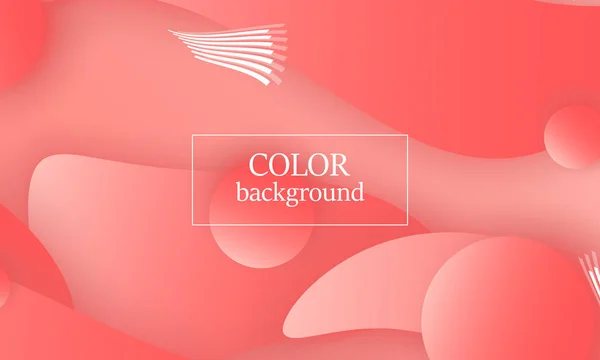 Koraal kleur abstracte achtergrond. Vector. — Stockvector
