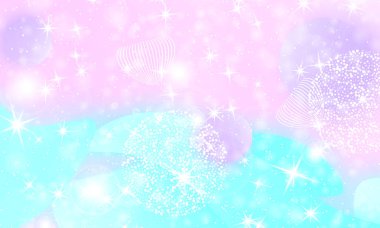 Peri arka plan. Unicorn deseni.