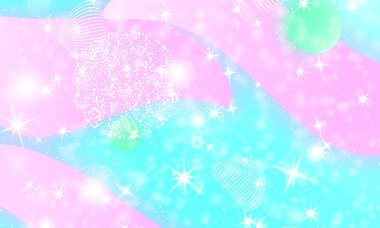 Peri arka plan. Unicorn deseni.