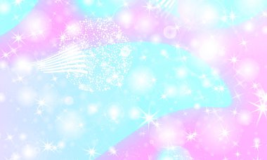 Peri arka plan. Unicorn deseni.