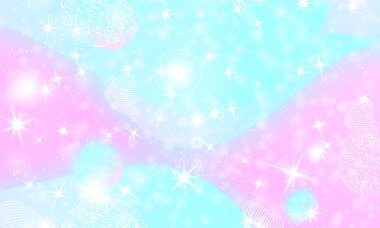 Peri arka plan. Unicorn deseni.