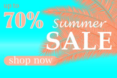 Sıcak Yaz Satış tasarımı.