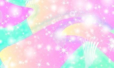 Peri arka plan. Unicorn deseni.