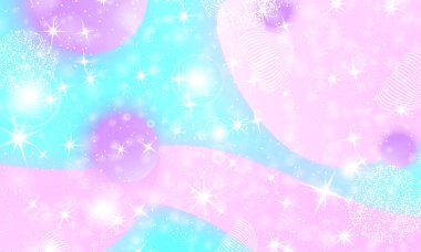 Peri arka plan. Unicorn deseni.