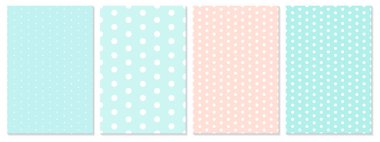 Polka dot tasarlamak vektör. Bebek arka plan.