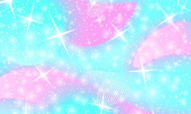 Peri arka plan. Unicorn deseni.