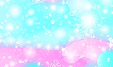 Peri arka plan. Unicorn deseni.