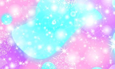 Peri arka plan. Unicorn deseni.