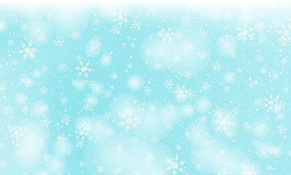 Falling snow background. Vector illustration — Stock Vector