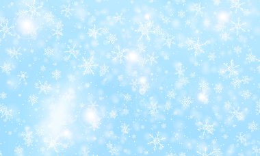 Kar arka planı düşüyor. Vektör illüstrasyonu