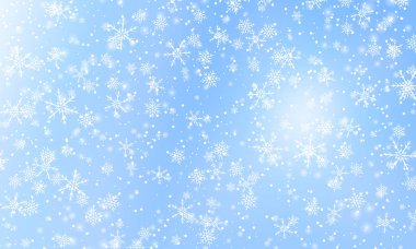 Kar arka planı düşüyor. Vektör illüstrasyonu