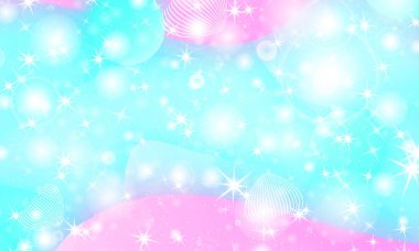 Peri arka plan. Unicorn deseni.